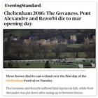 Four horses dead already at Cheltenham Festival – you bet they suffer