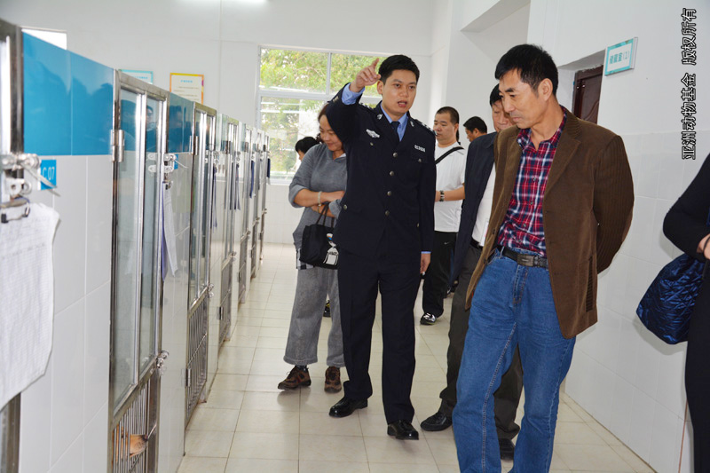 Delegrates visit Guangzhou Municipal Dog Shelter
