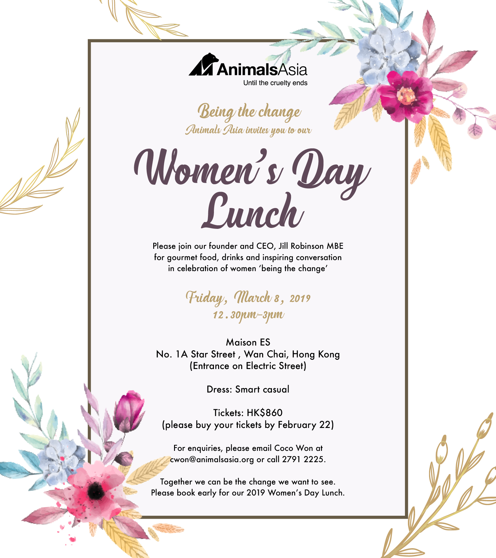 WOMEN'S DAY LUNCH 2019 FLYER