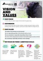 vision mission values poster