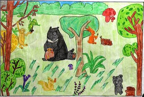 Hãy cùng vẽ tranh vì gấu và bảo vệ chúng khỏi tình trạng đe dọa. Xem hình này để biết thêm chi tiết về việc bảo vệ gấu và cách bạn có thể hỗ trợ.