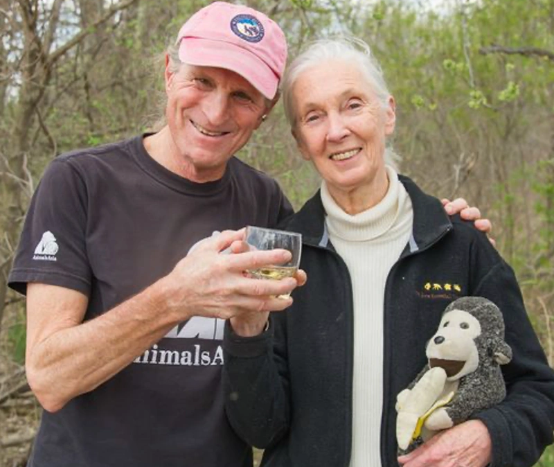 Marc Bekoff with Jane Goodall