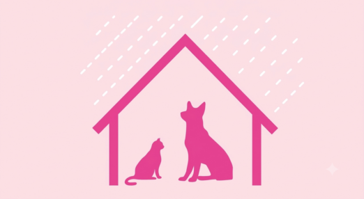Illustration representing over 7,000 dogs and cats helped.
